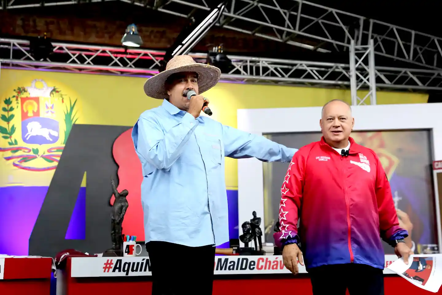 Nicolás Maduro y Diosdado Cabello (Foto: Palacio de Miraflores/EFE)