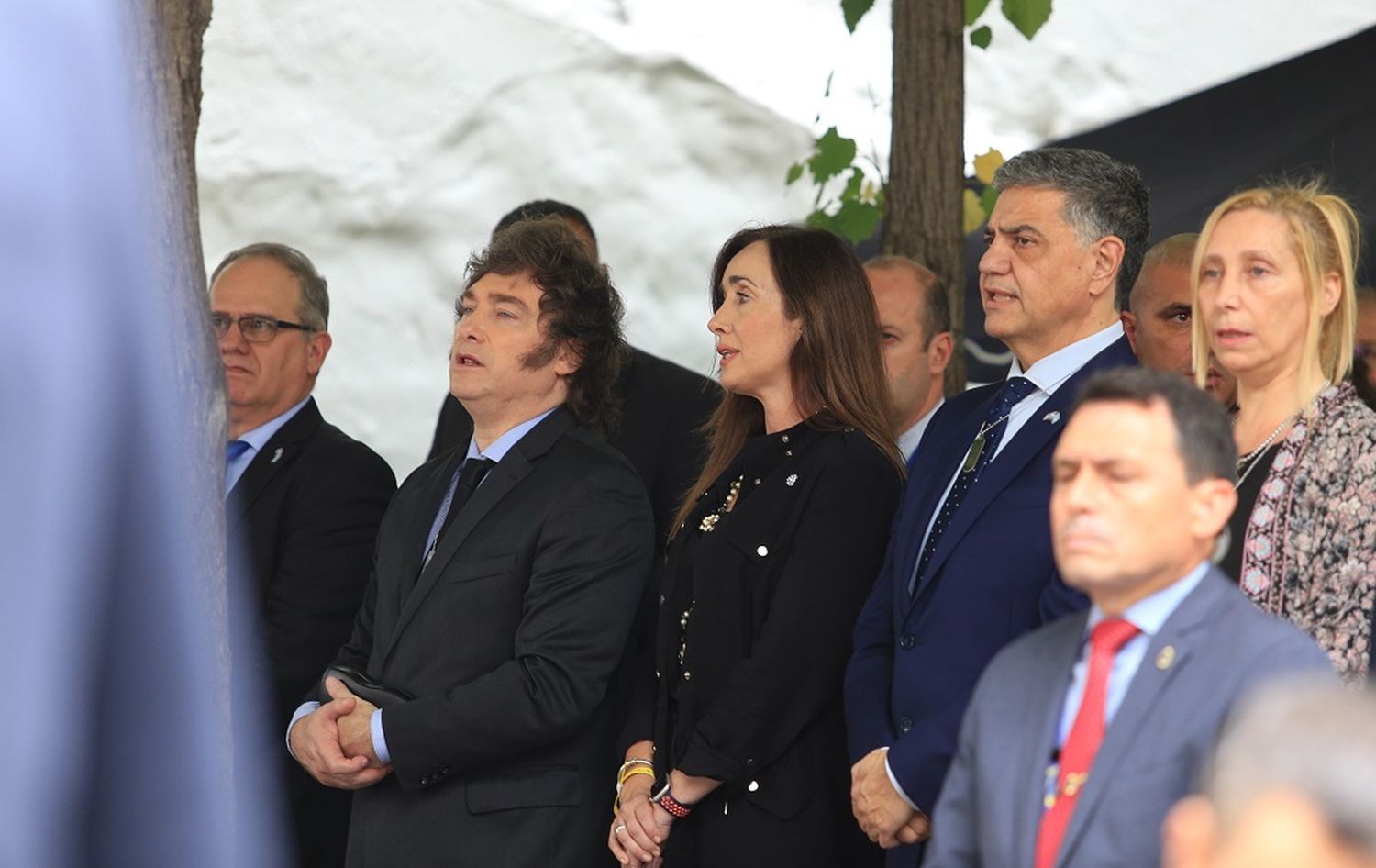 El Presidente y la Vicepresidenta asistieron al acto por el aniversario a la Embajada de Israel.