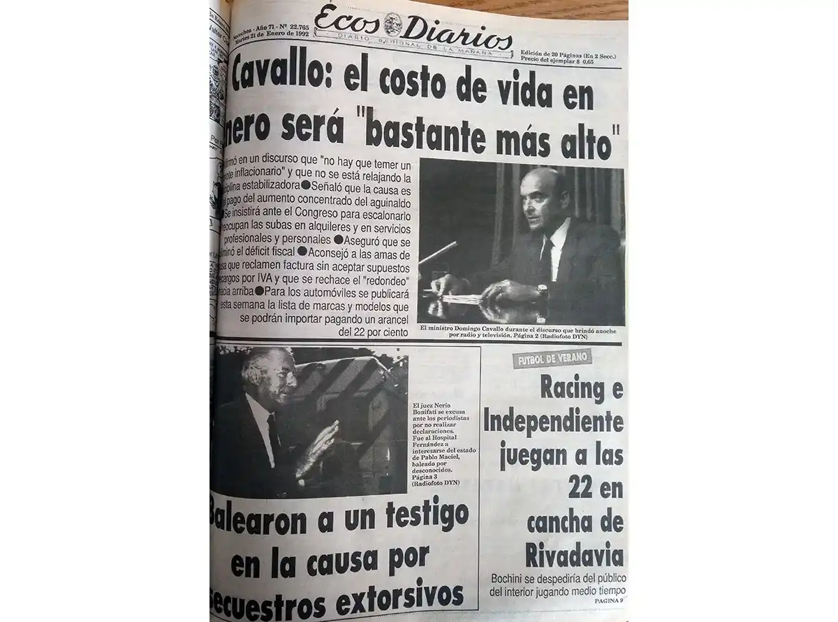 Martes 21 de enero de 1992