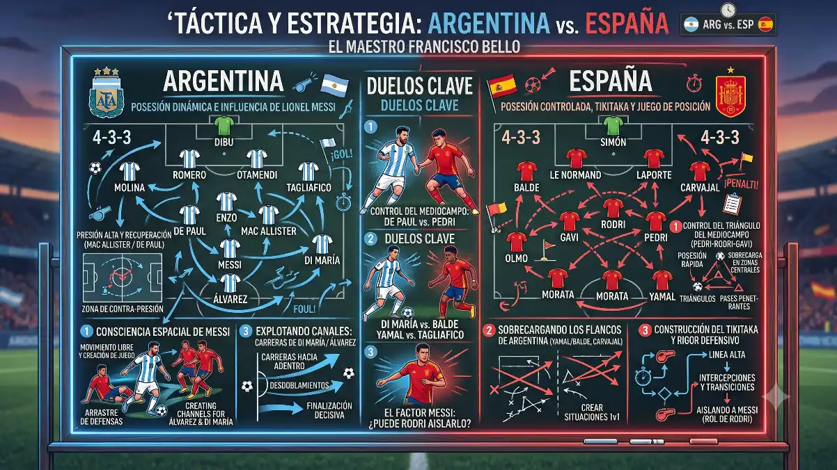 Bello. La estrategia De Francisco para el partido.