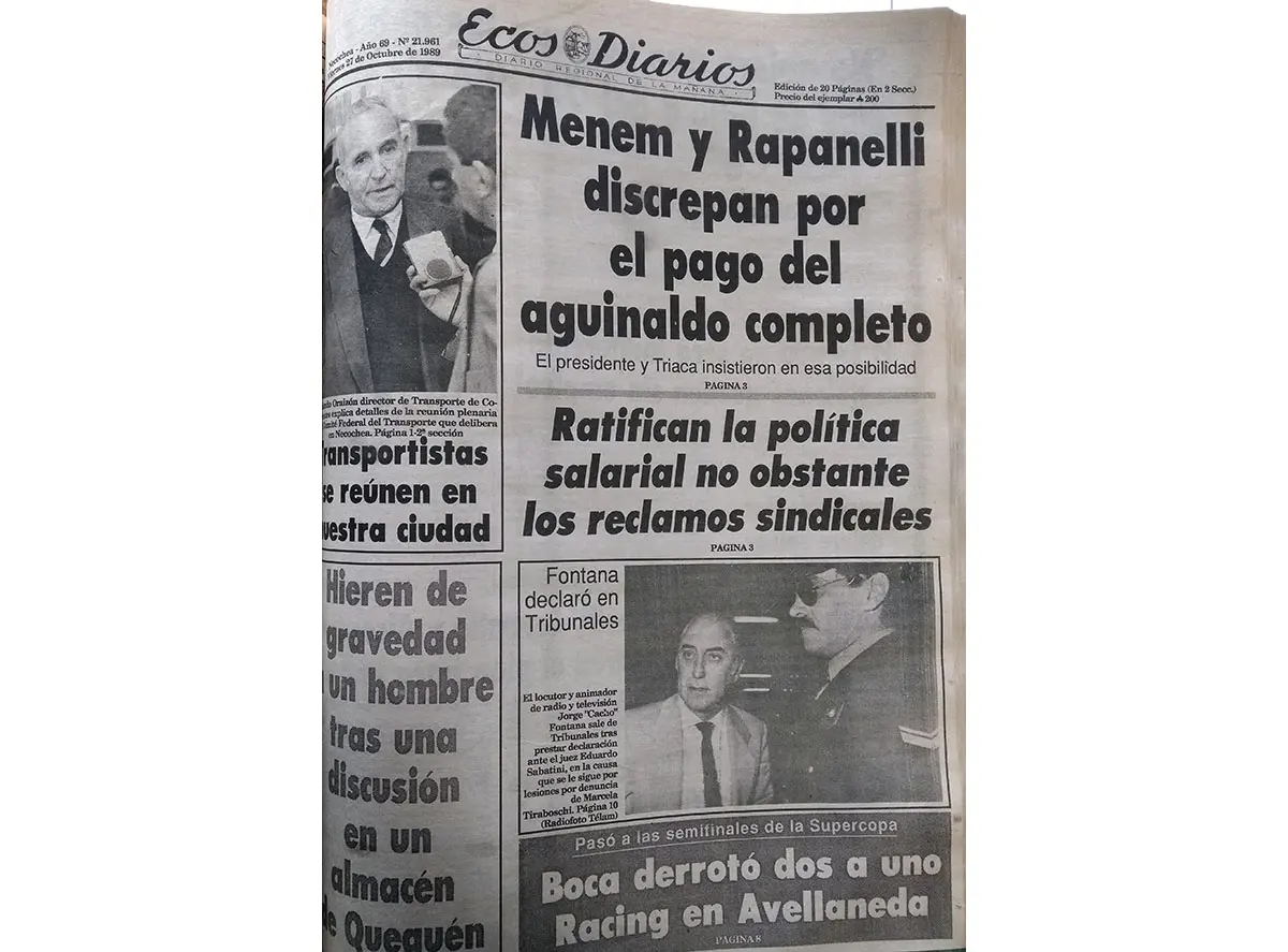 Viernes 27 de octubre de 1989
