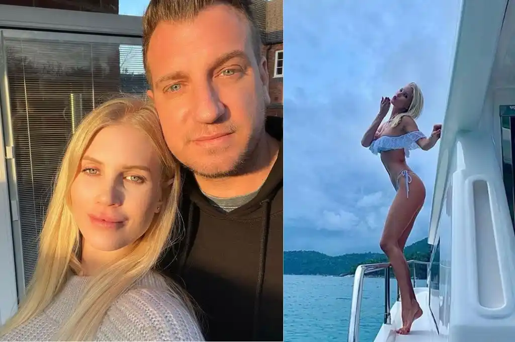 La modelo sueca emprendió un vuelo desde Inglaterra hacia Suiza con Elle, la pequeña que tiene con el ex de la mediática.