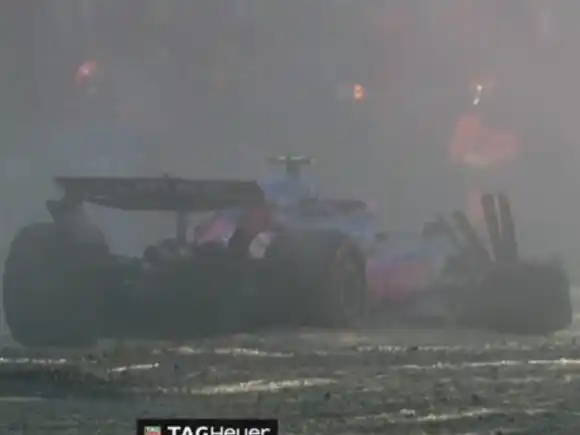 Colapinto chocó en la Q1 y se terminó su primera qualy con Alpine