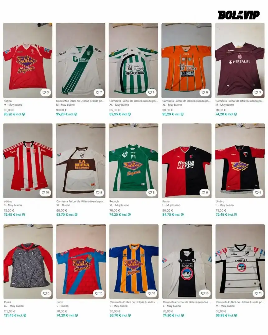 las camisteas q vende Aveldaño