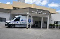 Un joven fue hospitalizado tras sufrir un accidente de tránsito en la madrugada del domingo