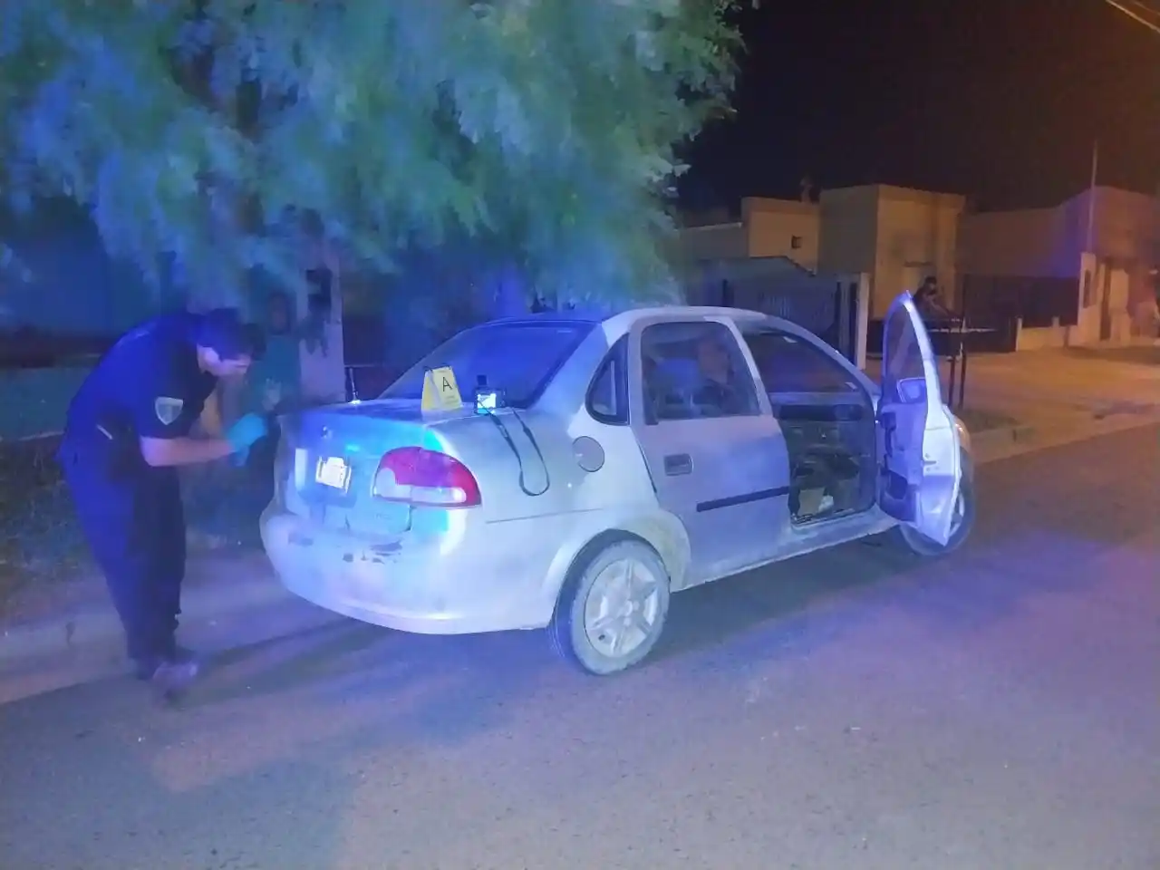 La policía detectó un auto robado