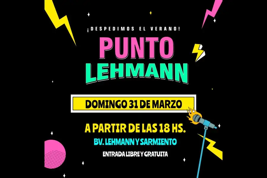 Punto Lehmann, en la intersección de bulevar Guillermo Lehmann y Sarmiento