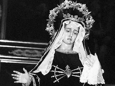 La Virgen de los Dolores. Foto: Leslie Hevesi.