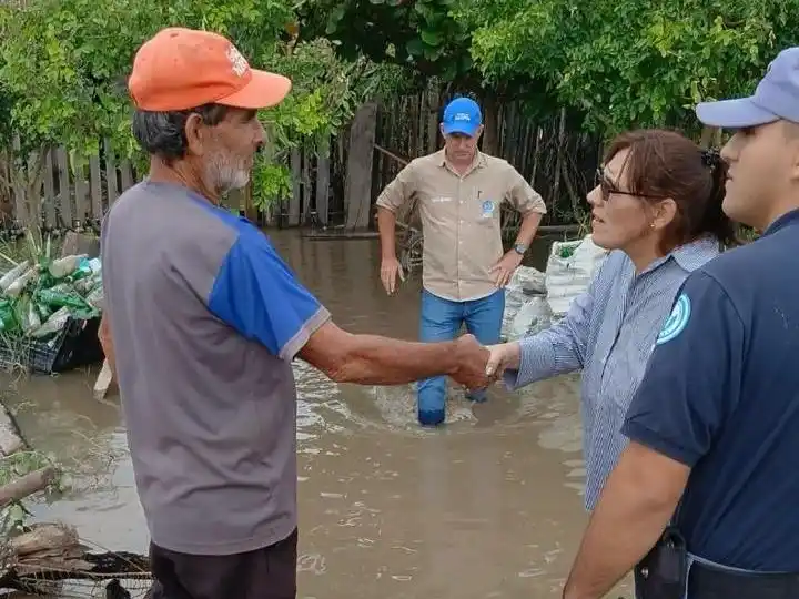 Asistencia inmediata en localidades 
afectadas por las intensas precipitaciones