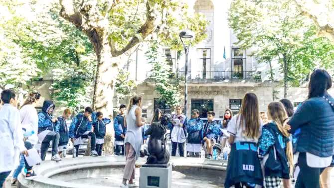 En las plazas. Se desarrolló el programa sobre patrimonio