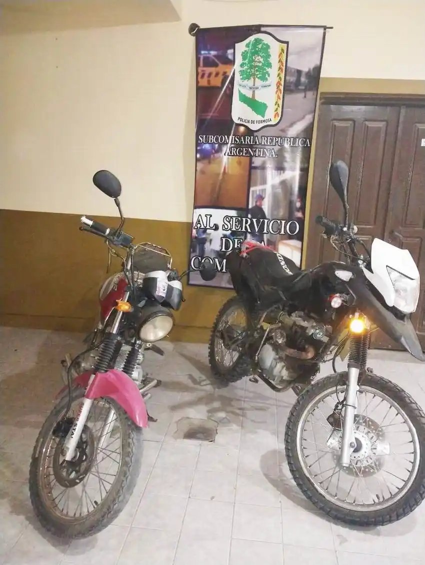 Se incautaron tres motos con 
motor y chasis adulterado