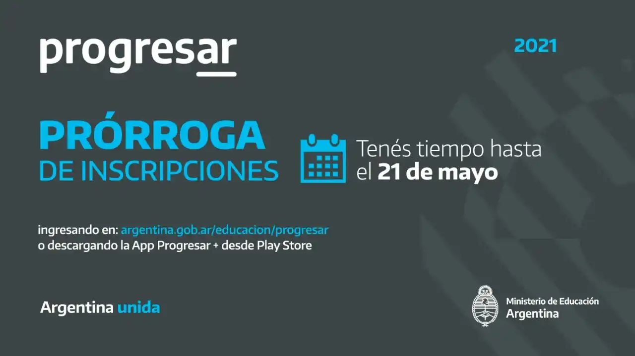 Becas Progresar 2021: Prórroga del plazo de inscripción
