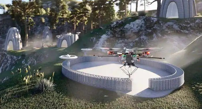 Drones equipados con impresoras 3D construyen en equipo como las abejas