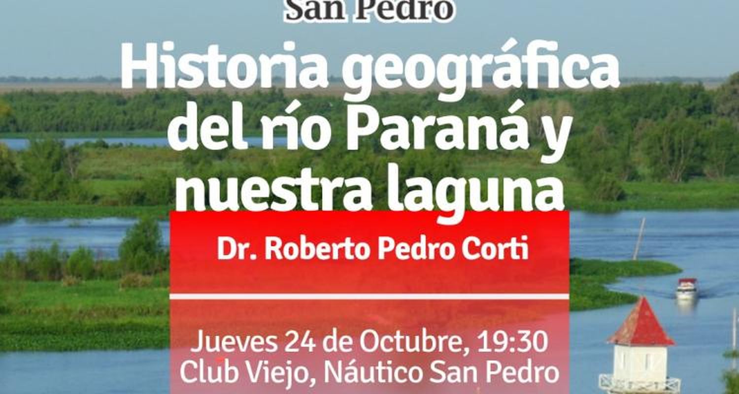Charla y muestra audiovisual sobre las modificaciones en la laguna y el Paraná