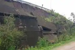 Se desmoronó el murallón que contiene el puente de rutas nacionales 12 y 14