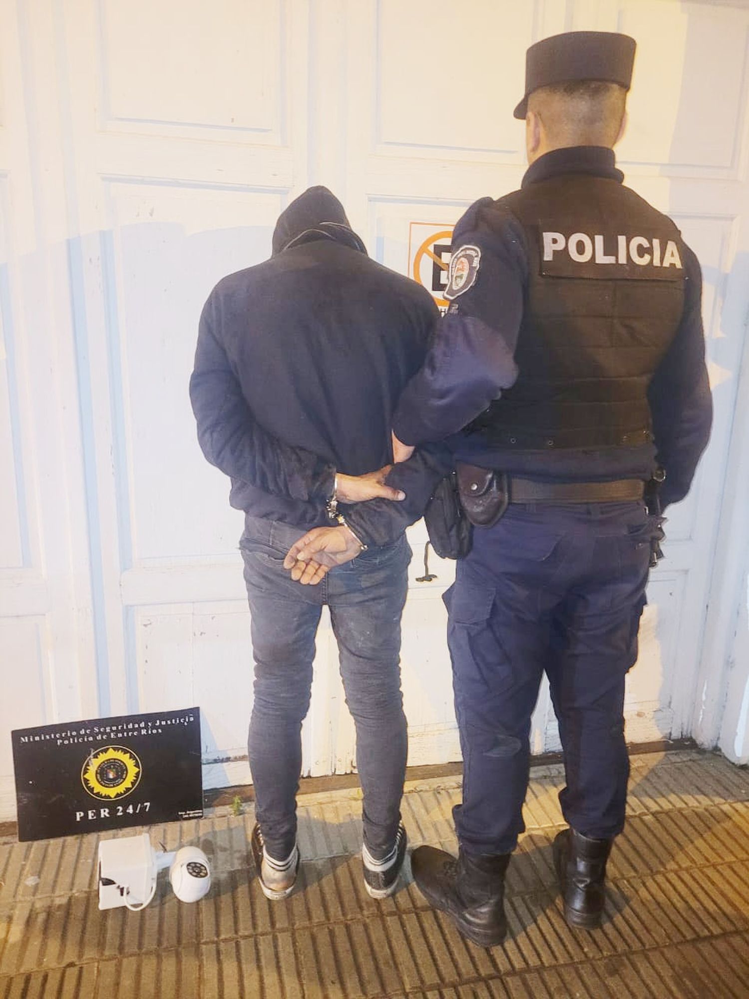 Detenido por sustraer cámara de video vigilancia