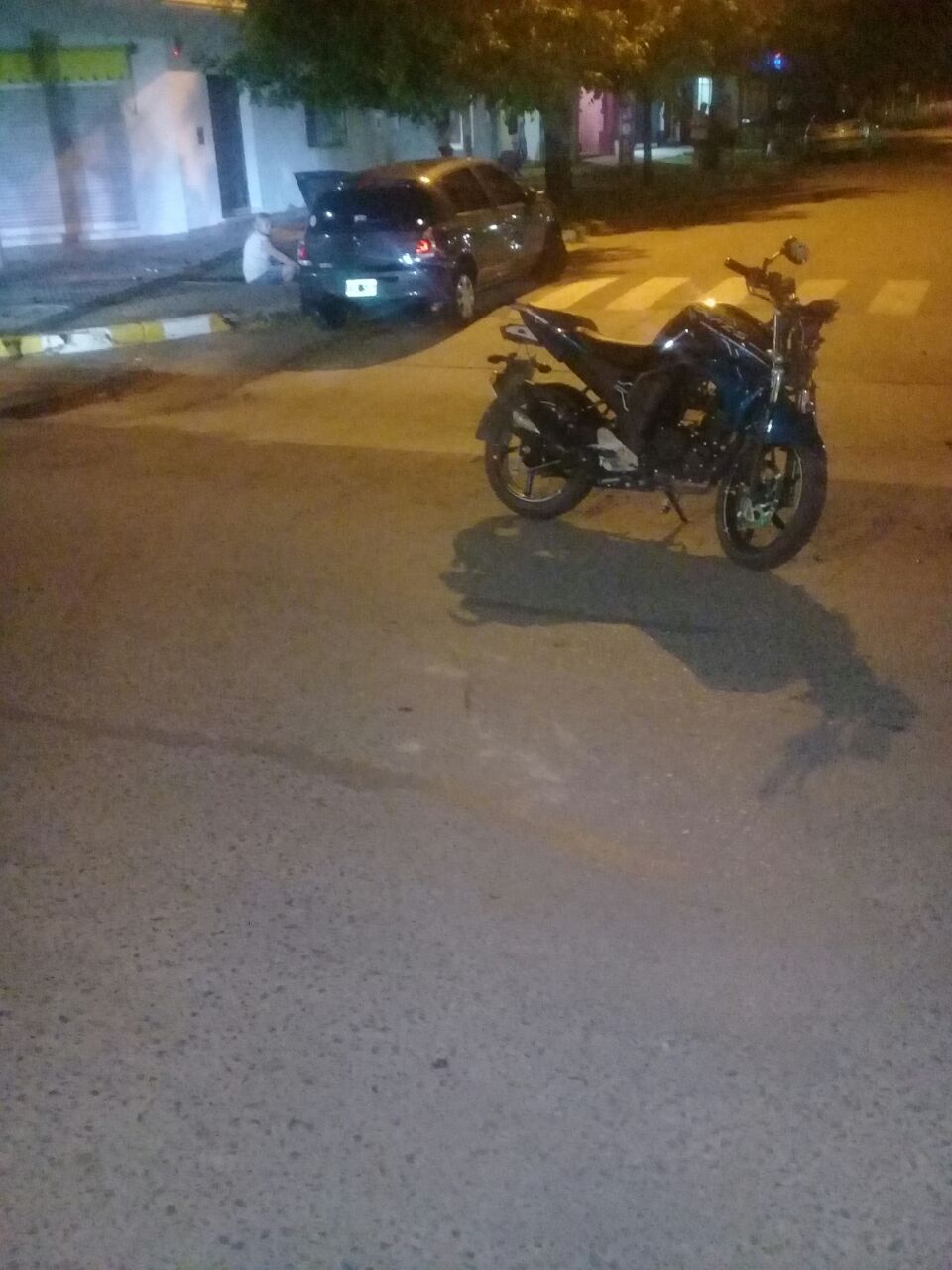 Retuvieron una motocicleta que fue participe de un choque