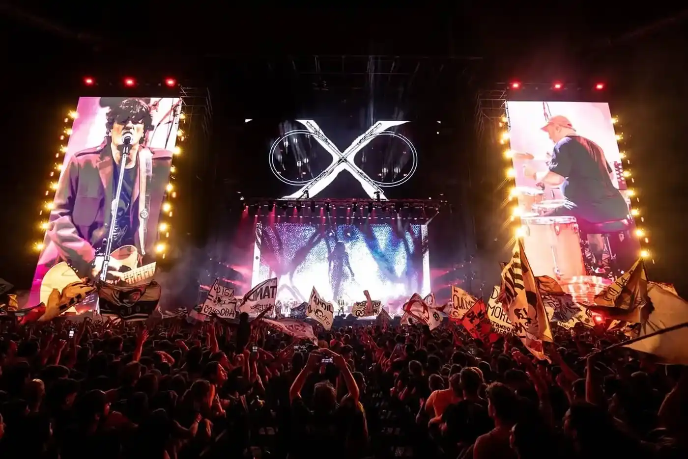 Los Piojos en el Estadio Único Diego Armando Maradona.