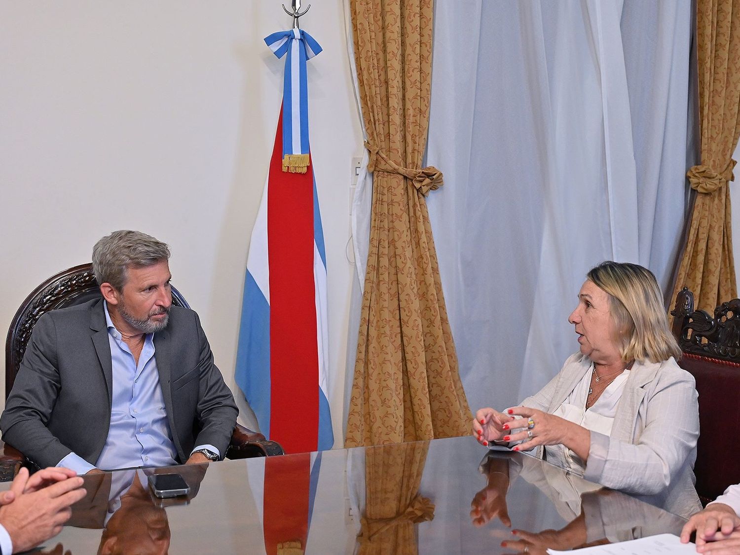 El Gobernador Frigero y la Intendenta Bogdan