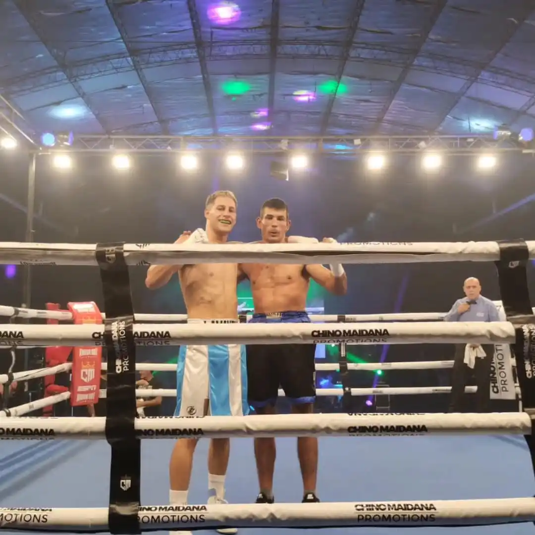 Lavayen y Balbuena, después de la pelea.