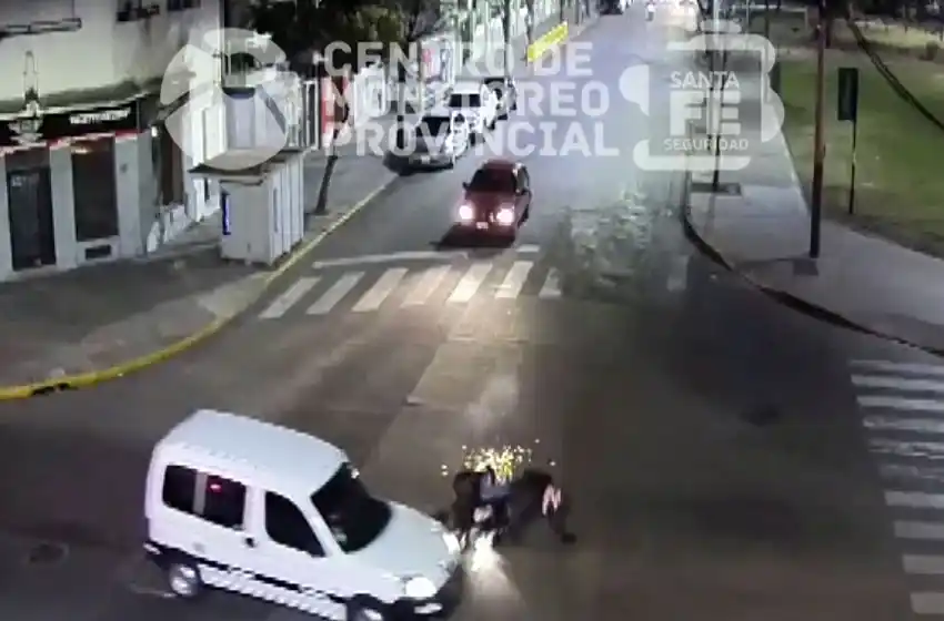 Tremendo choque en la zona de la terminal