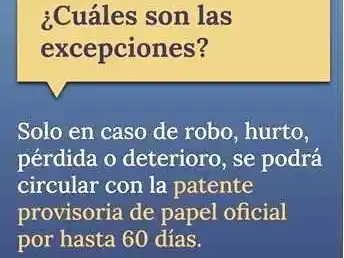 La ANSV advierte sobre consecuencias de 
circular sin patente correctamente colocada