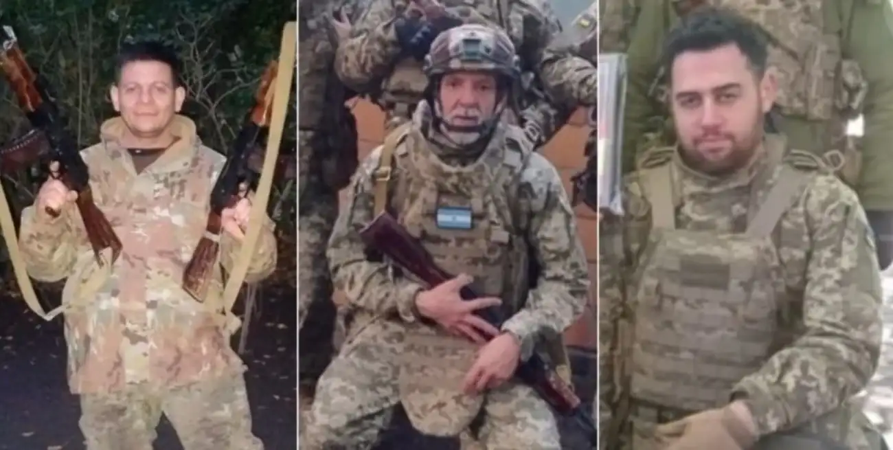 Los tres argentinos asesinados.