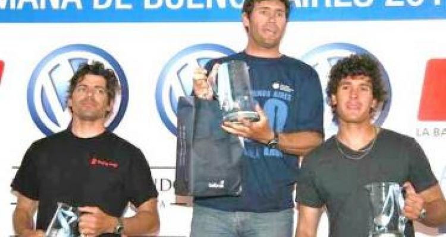Podio para Alsogaray, Schardgordsky y Peralta