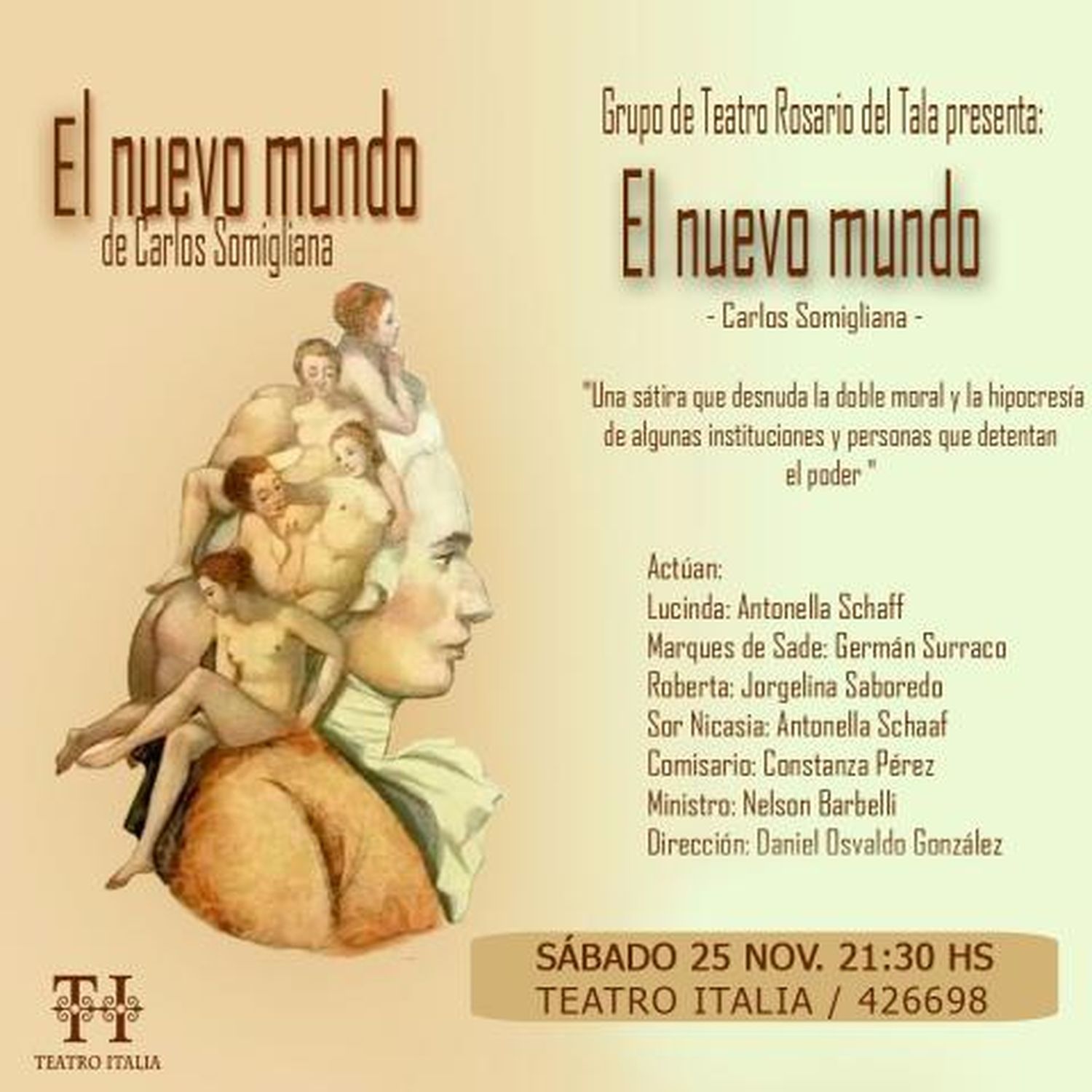 Teatro Italia presenta: “Malditos Todos Mis Ex” y “El Nuevo Mundo”
