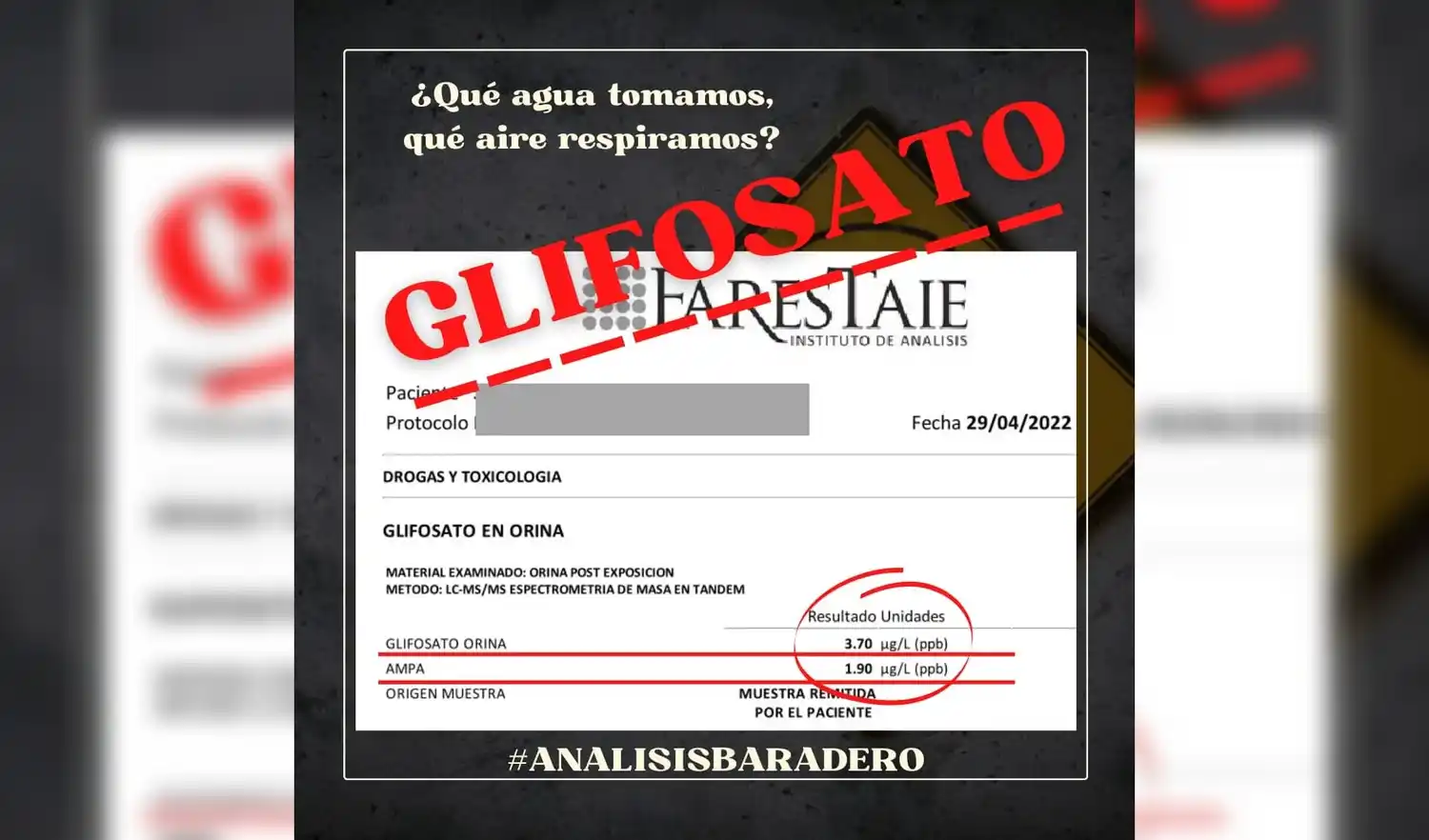 Baradero: análisis reveló presencia de glifosato en orina de niños en escuelas rurales