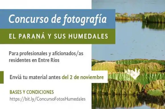 �altimos días para participar  del concurso fotográfico  �SParaná y sus humedales⬝