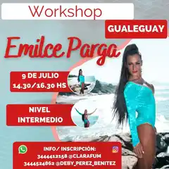 Emilce Parga brindará un Workshop en Gualeguay