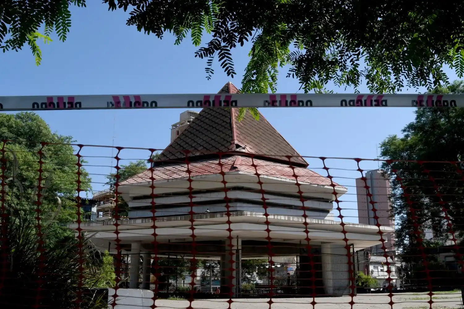 El lugar fue vallado.