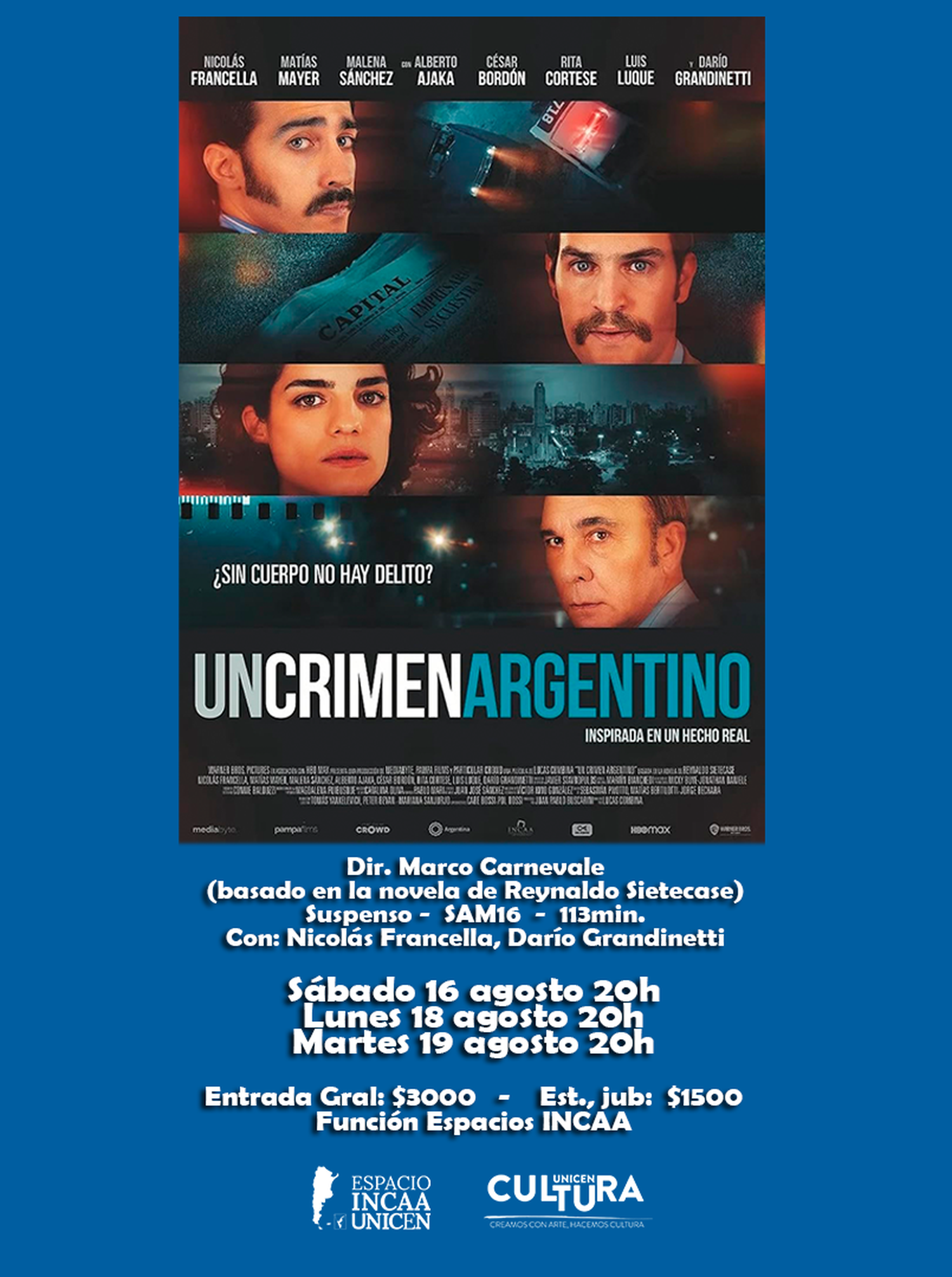 un crimen argentino incaa