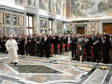 El papa León XIV recibe a estrellas del cine: "son un laboratorio de esperanza"