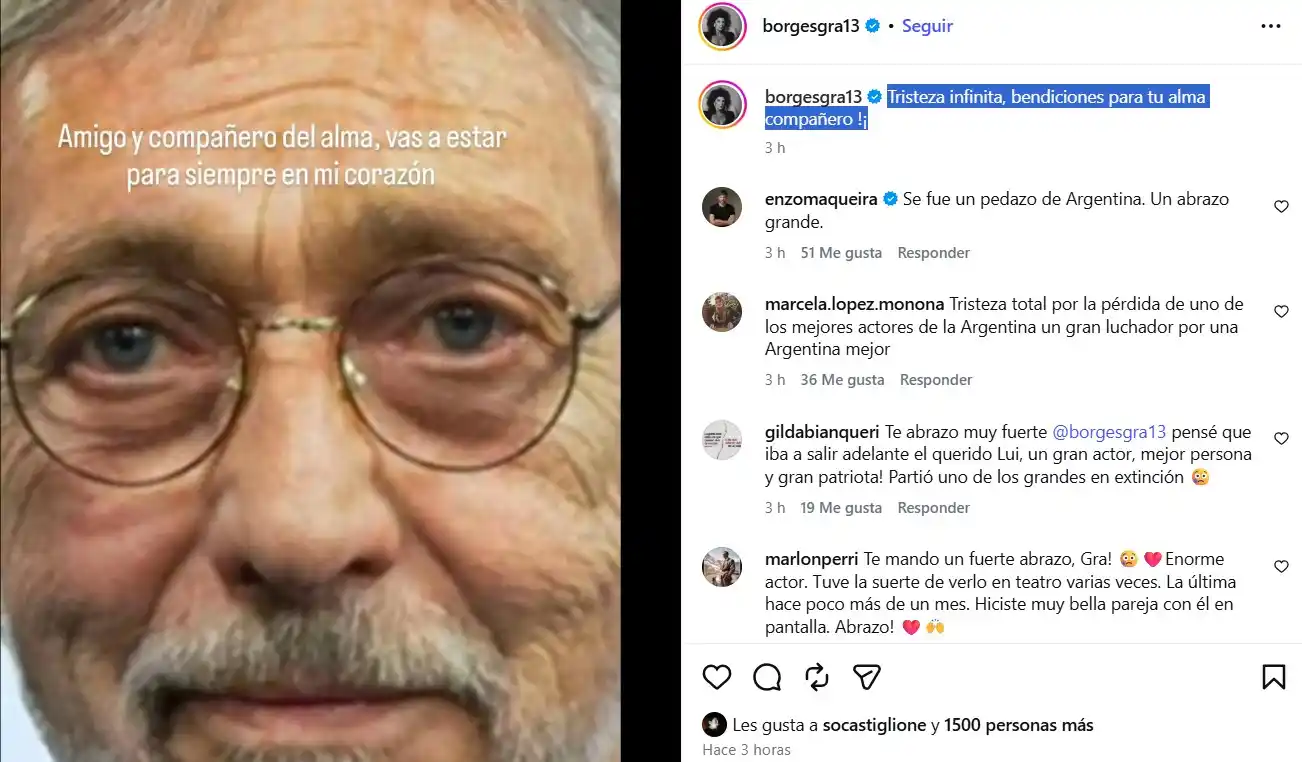 Murió Luis Brandoni