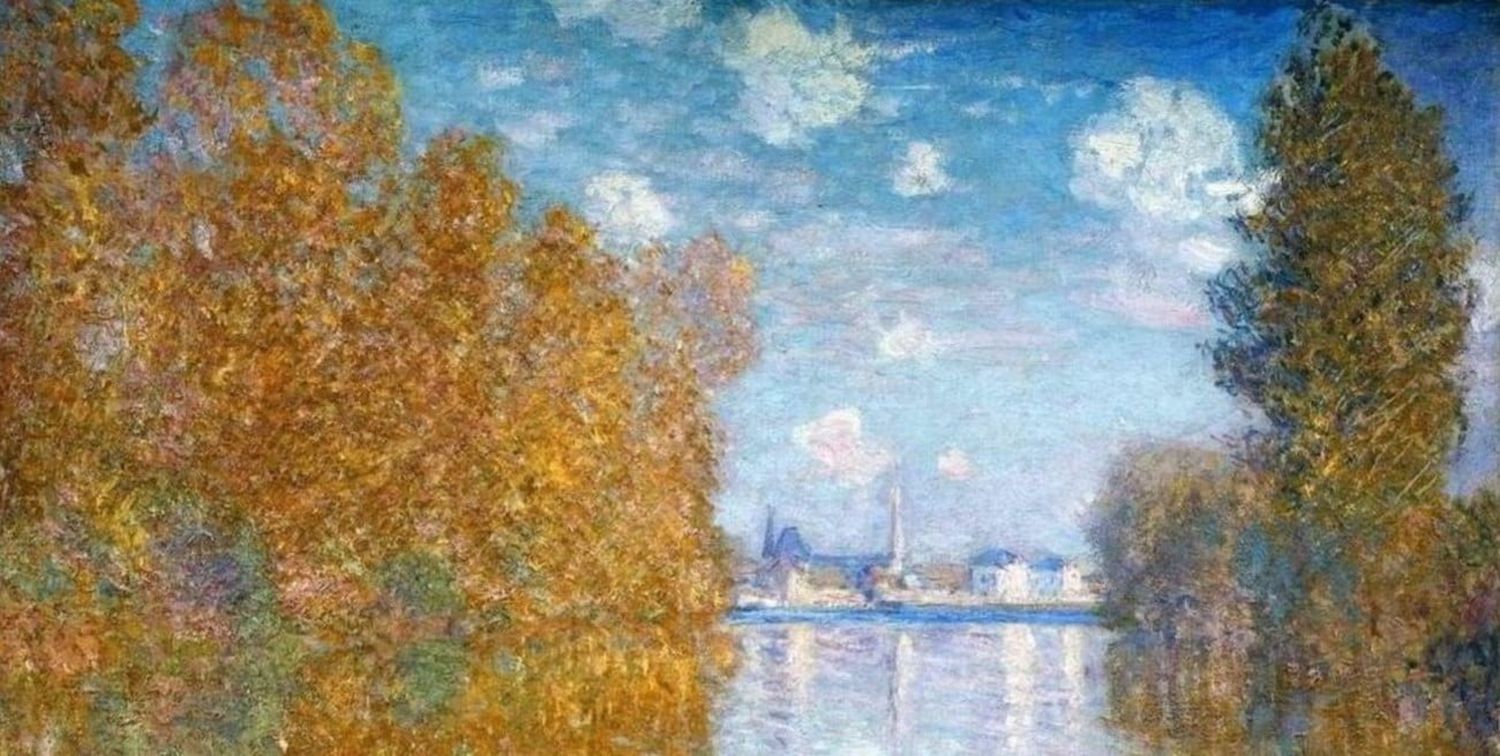 Fragmento de “Efecto de otoño en Argenteuil” de Claude Monet. Foto: Courtauld Gallery Londres