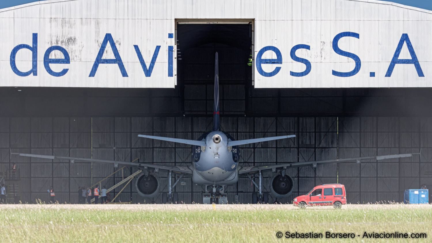 FAdeA recibió un A319 de LATAM para mantenimiento