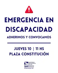 APDH Gualeguay se pronuncia ante la crisis en discapacidad y convoca a movilizarse