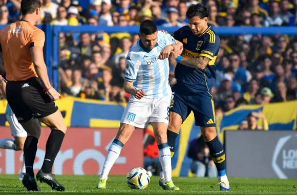 A Racing se le escapó en el final y Boca estiró a 12 su racha sin ganar en un empate caliente en la Bombonera