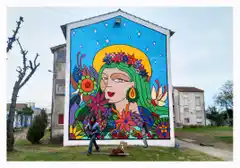 La pasión de tres artistas por embellecer la ciudad se reflejó en los monoblocks
