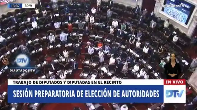 EN VIVO | Sesión preparatoria en la Cámara de Diputados