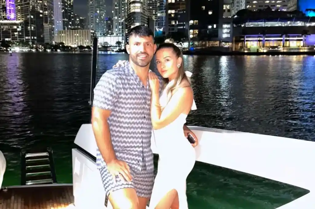 El Kun Agüero cumple 35 años: las fotos del romántico festejos con Sofía Calzetti desde Dubai 