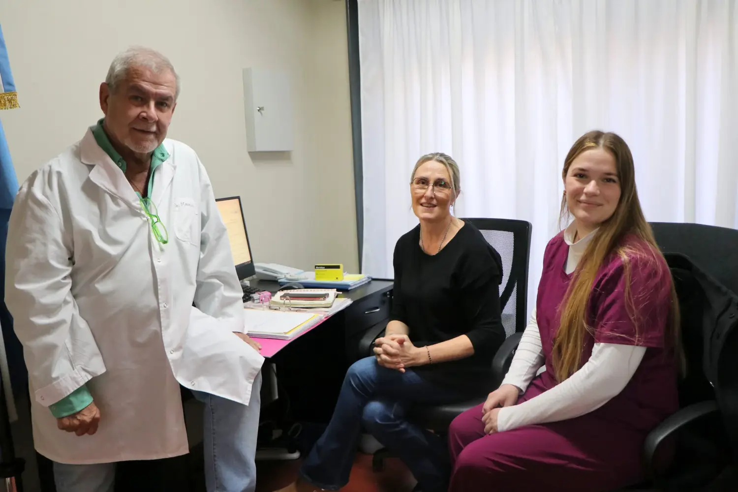 Joaquina Isnardi fue recibida por autoridades sanitarias
