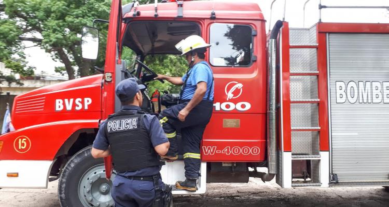 Ardió la cocina de la sede de la Policía Rural