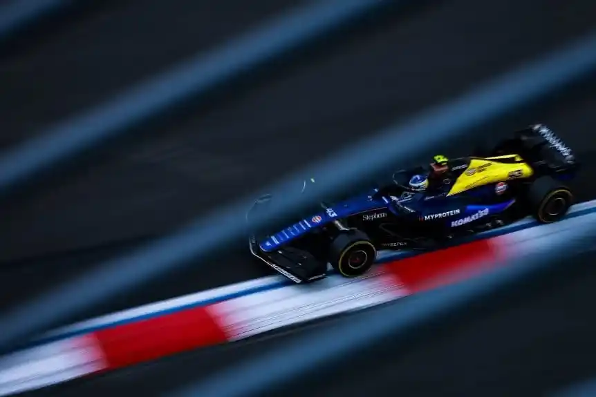 Franco Colapinto corriendo en la Fórmula 1 (Manuel Velasquez/Getty Images for Heineken).