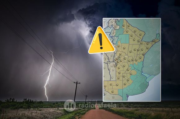¡Atención! Gran parte de la provincia de Santa Fe bajo alerta desde el viernes por tormentas fuertes
