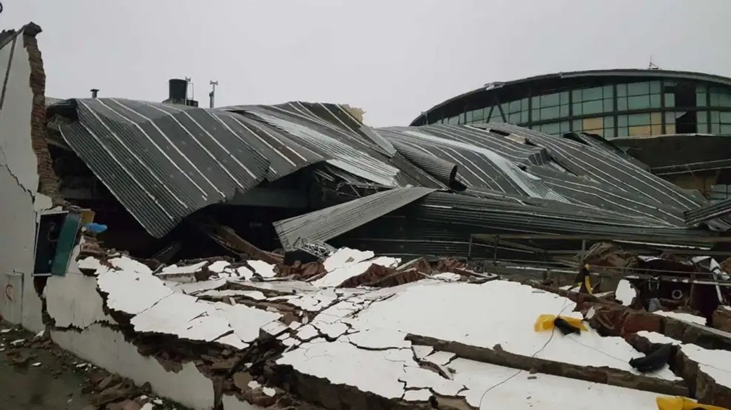 Así quedó el establecimiento tras la tormenta