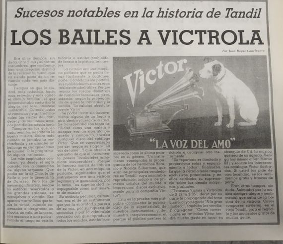 Los bailes a Victrola