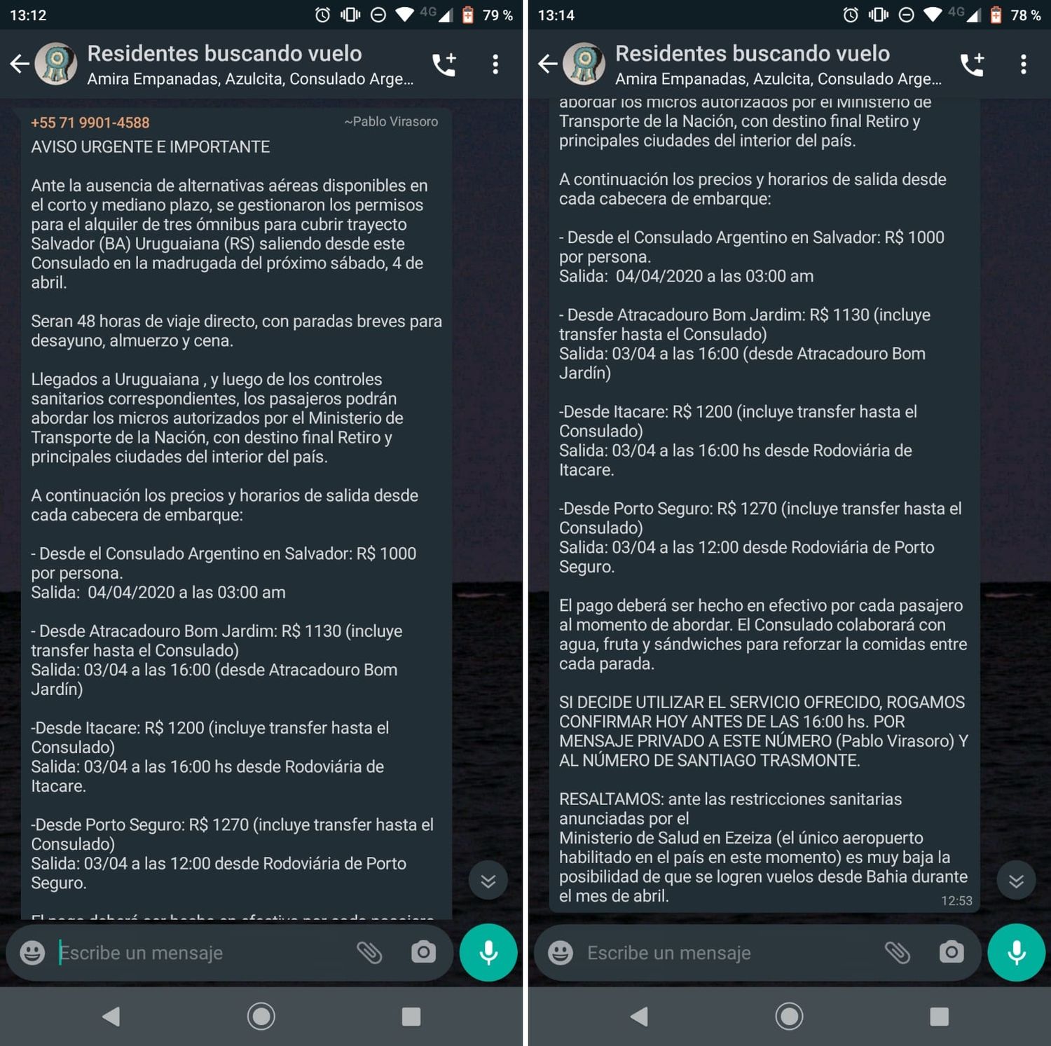 Crece la desesperación de una gualeguaychense varada en Brasil: "Se nos agotan los ahorros"